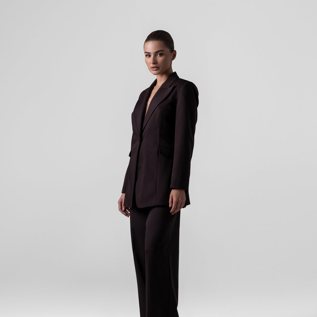BASIC BROWN SUIT SET