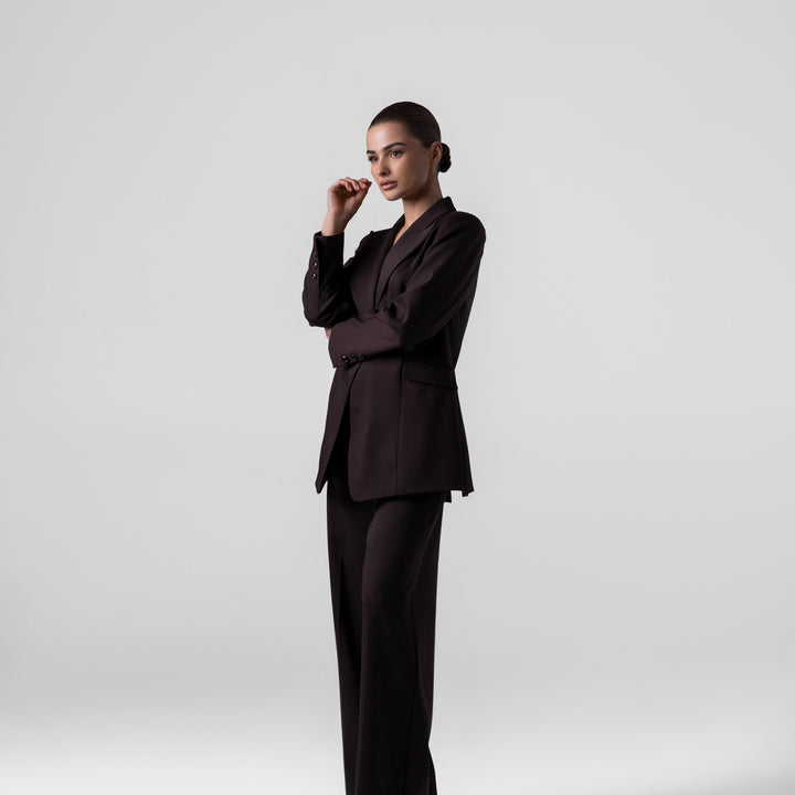 BASIC BROWN SUIT SET