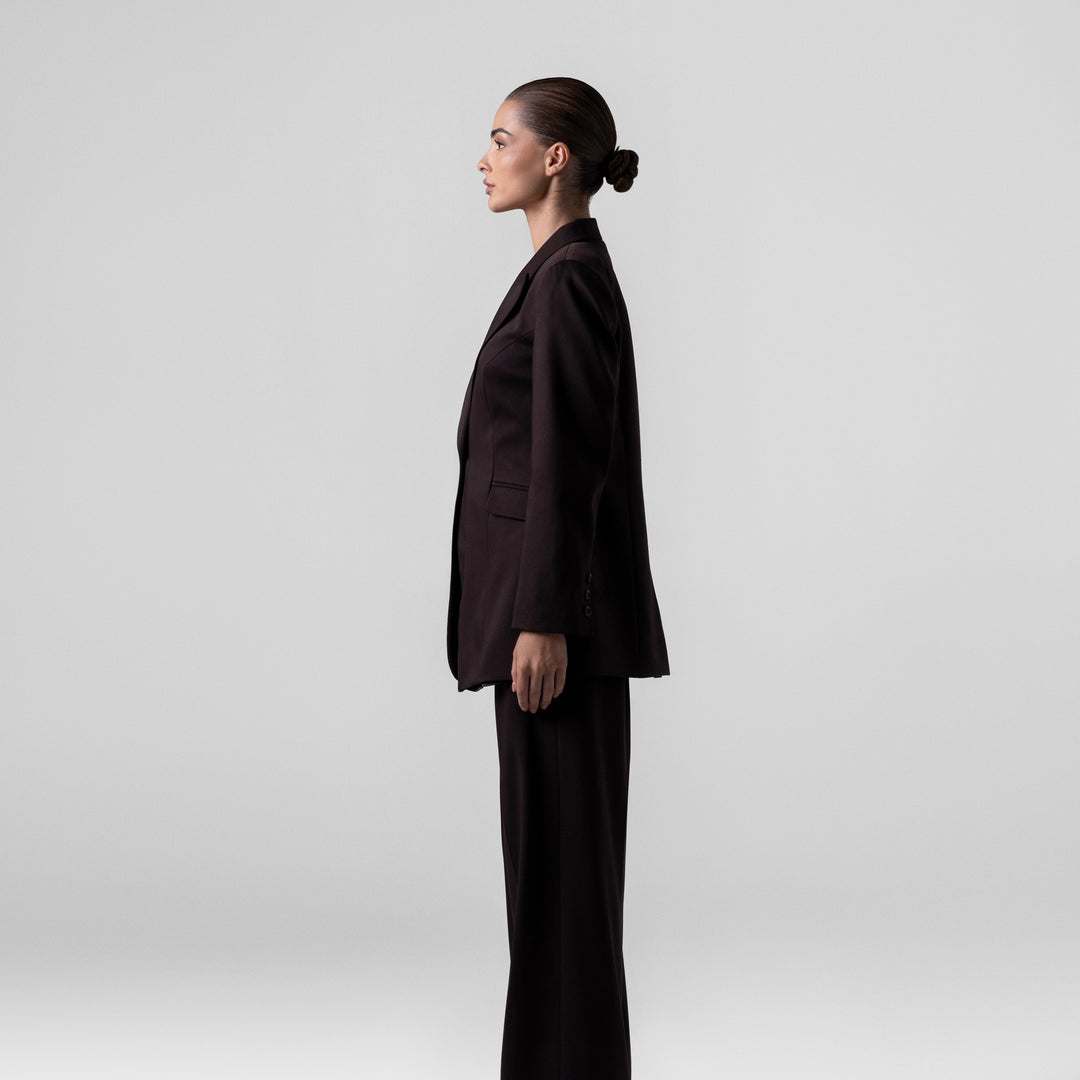 BASIC BROWN SUIT SET