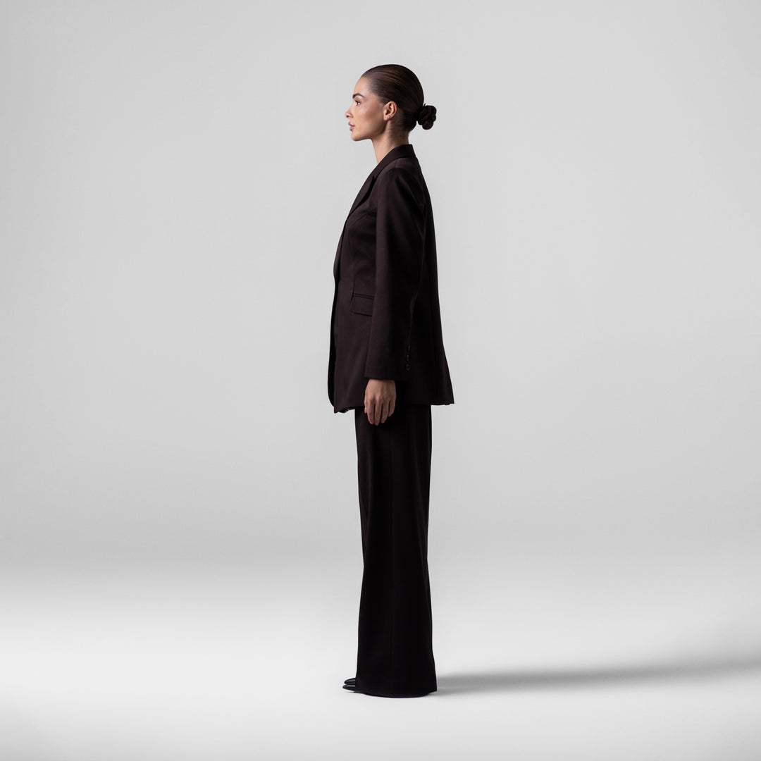 BASIC BROWN SUIT SET