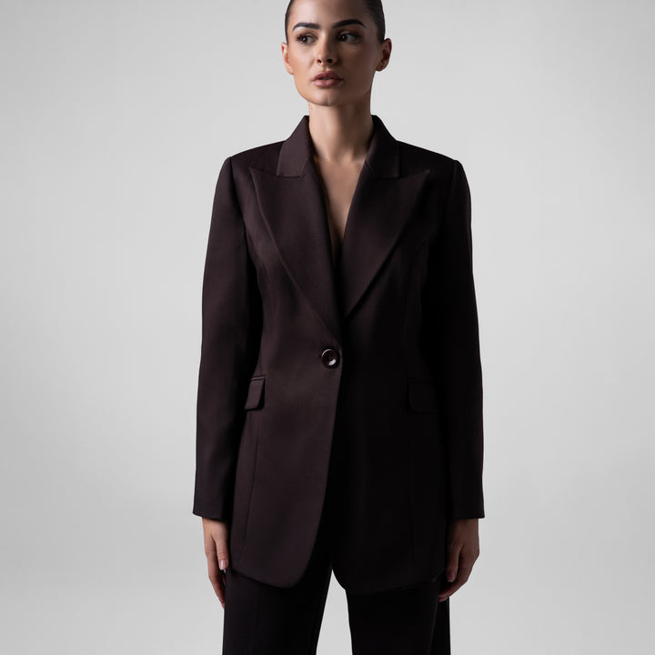 BASIC BROWN SUIT SET