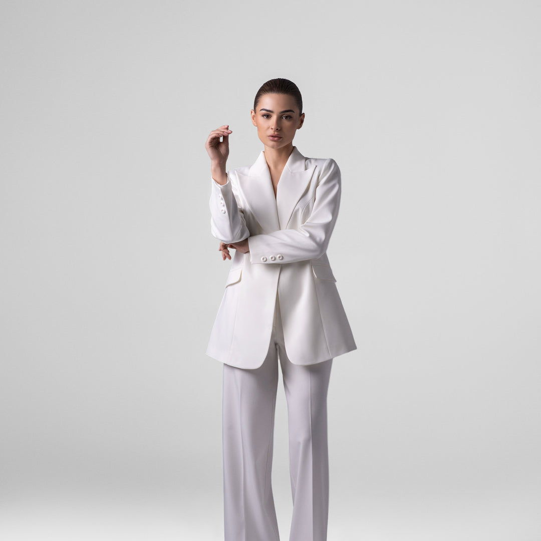 Basic White Suit Set