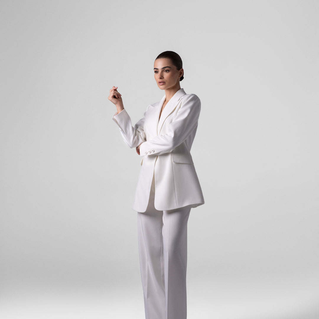 Basic White Suit Set