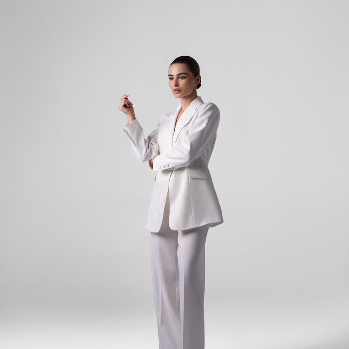 Basic White Suit Set
