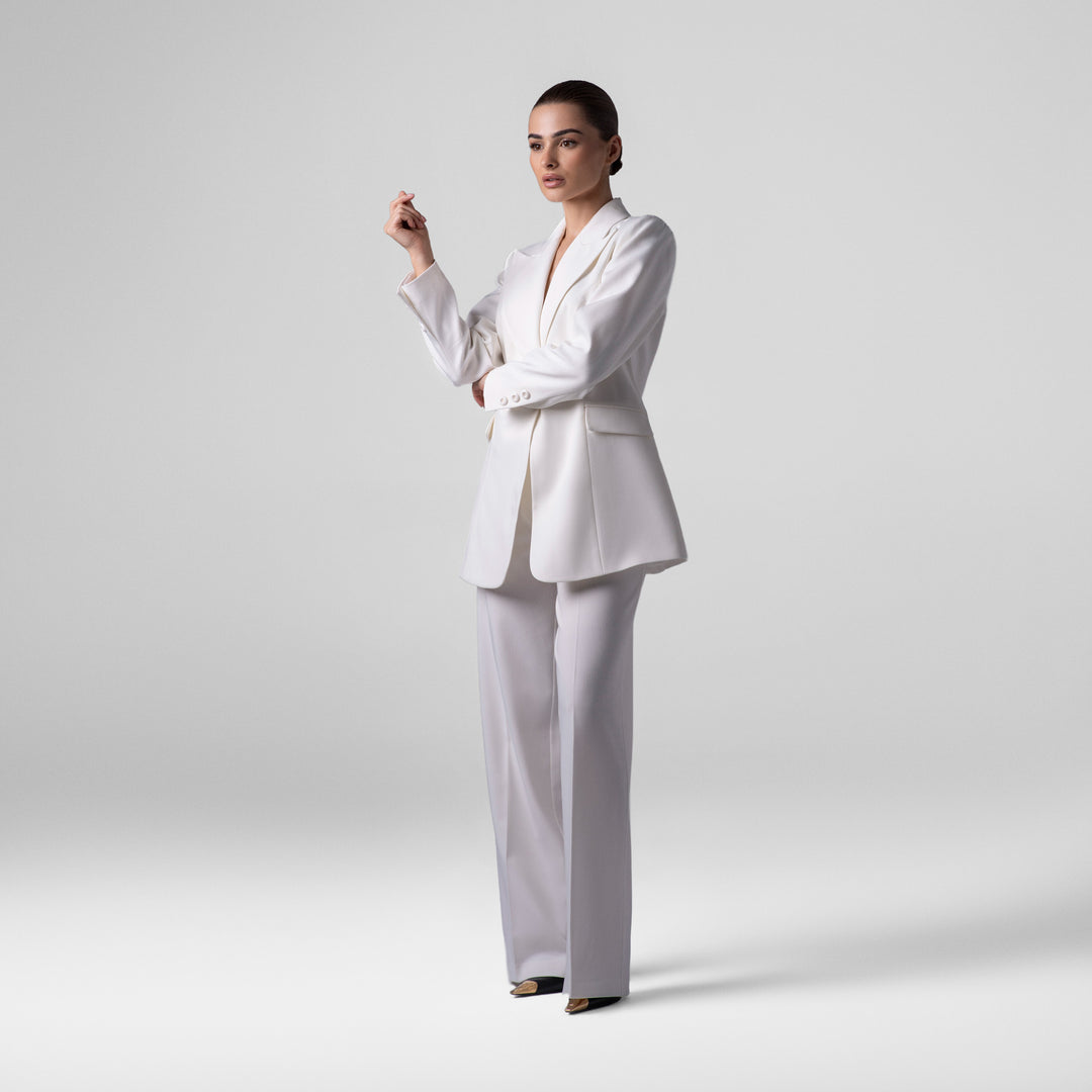 Basic White Suit Set