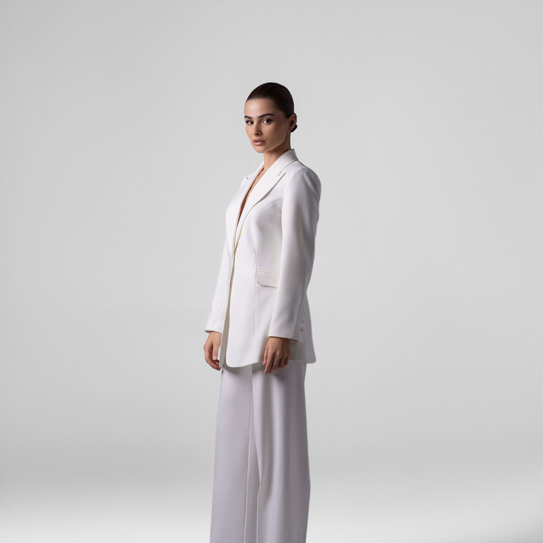 Basic White Suit Set