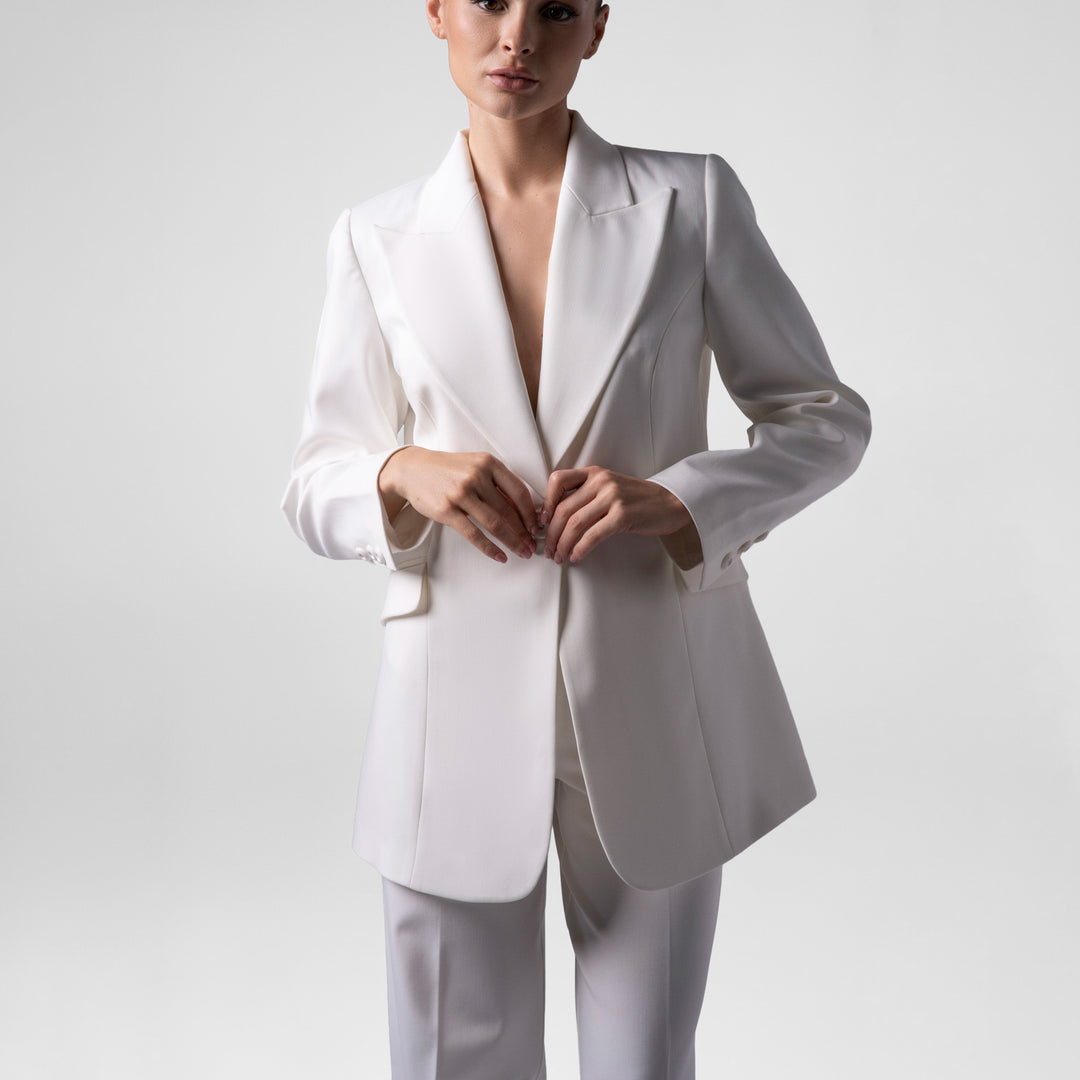 Basic White Suit Set