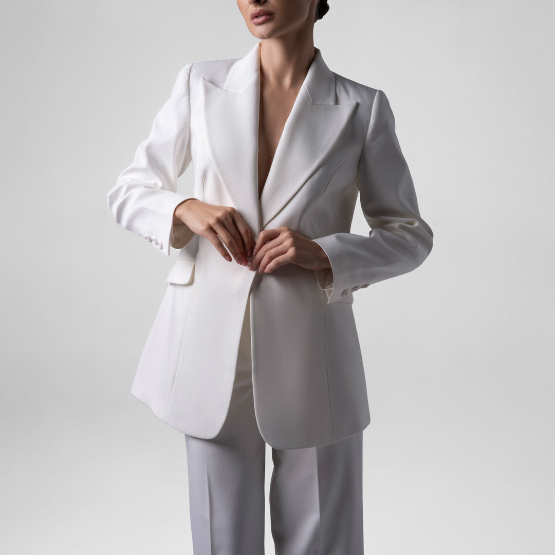 Basic White Suit Set