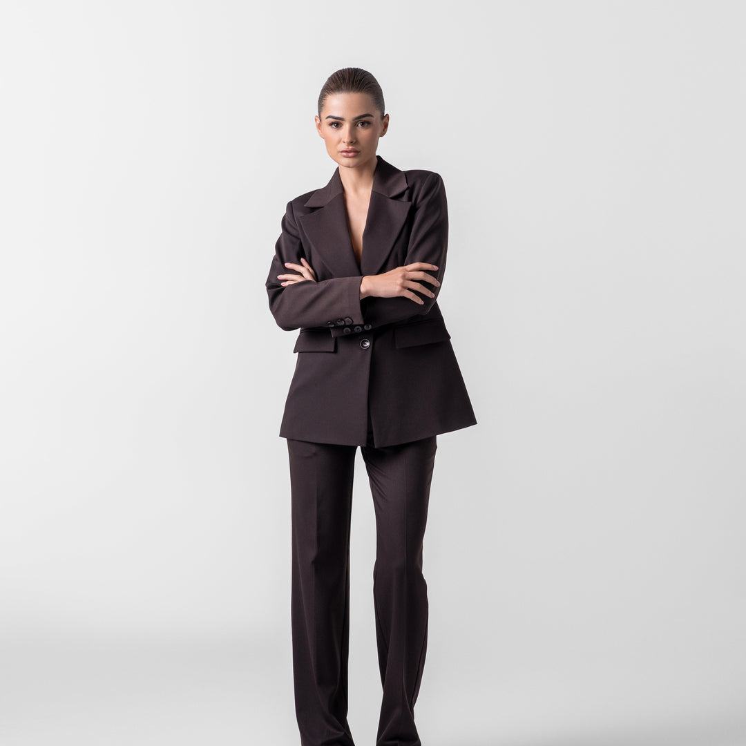 The Timeless Brown Suit