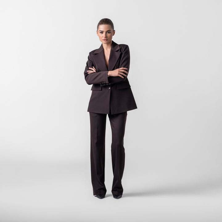 The Timeless Brown Suit