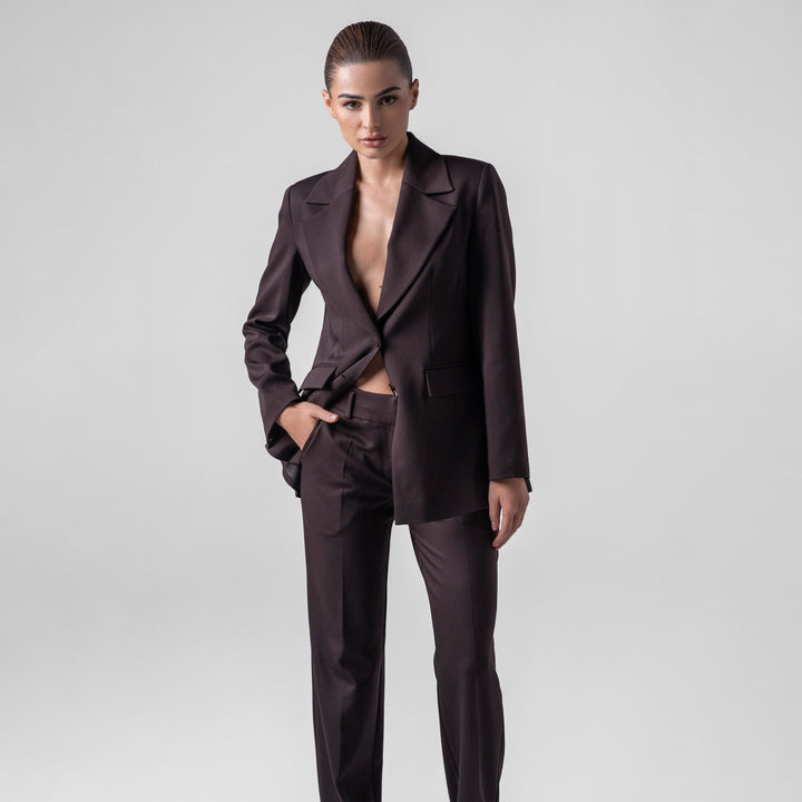 The Timeless Brown Suit