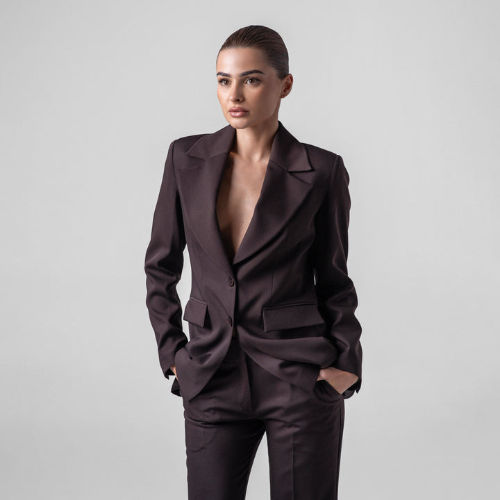 The Timeless Brown Suit